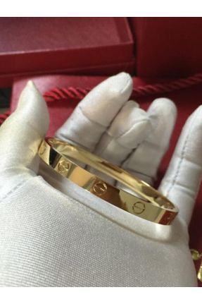 دستبند استیل طلائی زنانه استیل ضد زنگ کد 676049836