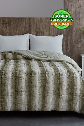 لحاف دونفره بژ 220 x 240 Evlen Home Collection - کد 782256763