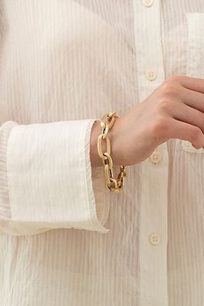 دستبند طلا طلائی زنانه 14 عیار NİSERAJEWELLERY - کد 838451185