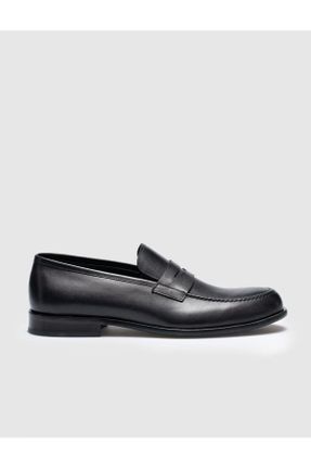 کفش کلاسیک مشکی مردانه چرم طبیعی پاشنه کوتاه ( 4 - 1 cm ) کد 688642791
