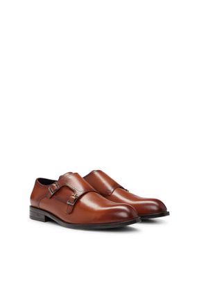 کفش کلاسیک قهوه ای مردانه پاشنه کوتاه ( 4 - 1 cm ) پاشنه ساده کد 809287229