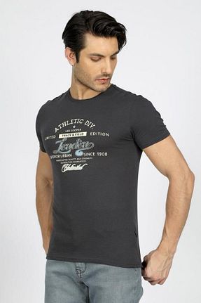 تیشرت طوسی مردانه اسلیم فیت Lee Cooper - کد 838484858