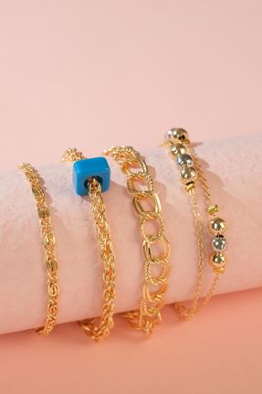 دستبند جواهر زنانه روکش طلا کد 838553574
