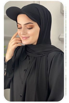 شال مشکی زنانه پنبه پلی استر ZAHRANUR HİJAB - کد 838558046