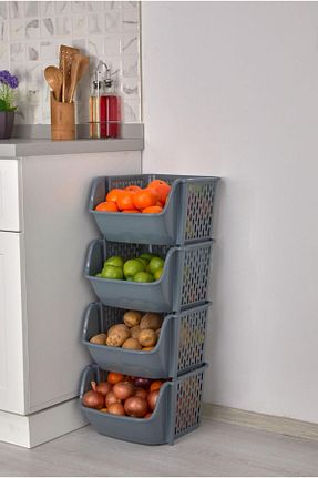 جعبه نگداری طوسی پلاستیک SURFACE HOME - کد 806473976