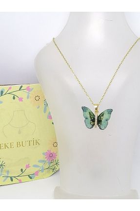 گردنبند استیل ( فولاد ) طلائی زنانه استیل ضد زنگ EKE BUTİK - کد 838709008