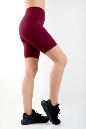 ساق شلواری زرشکی زنانه بافت فاق بلند کد 6714772