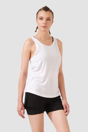 تی شرت سفید زنانه پنبه - پلی استر کد 329485904