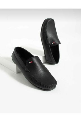 کفش کلاسیک مشکی مردانه چرم مصنوعی پاشنه ساده کد 823947750