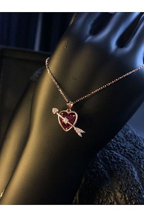 گردنبند نقره صورتی زنانه 925 عیار vogutima jewelery&silver by timuçin mavili - کد 458359576