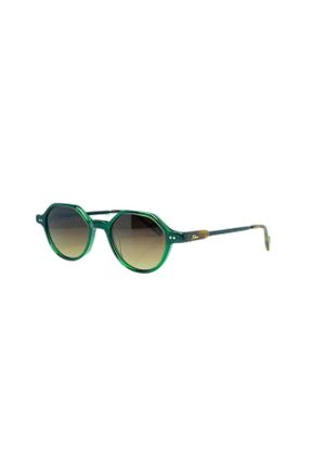عینک آفتابی سبز مردانه 46 UV400 آستات سایه روشن بیضی کد 828597014