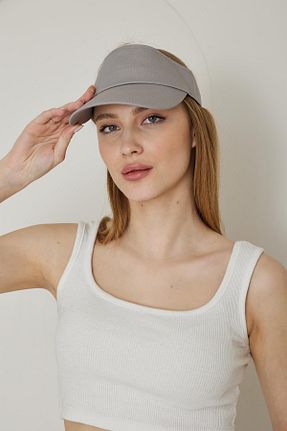 کلاه طوسی زنانه پنبه ای Chandraswear - کد 819531699