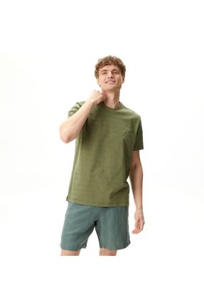 تی شرت سبز مردانه رگولار یقه گرد کد 825450065