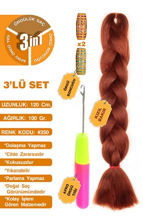 سایر اکسسوری مو نارنجی زنانه TAM TARZ - کد 838370399