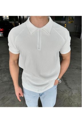 تی شرت سفید مردانه رگولار تکی کد 827720142