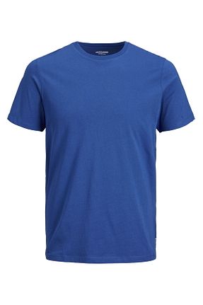 تیشرت آبی مردانه یقه دوچرخه Jack & Jones - کد 77192446