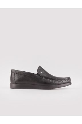 کفش کژوال مشکی مردانه چرم طبیعی پاشنه کوتاه ( 4 - 1 cm ) پاشنه ساده کد 279357561