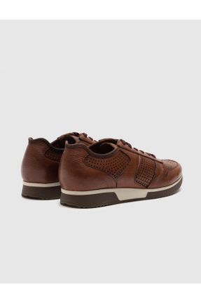 کفش کژوال قهوه ای مردانه چرم طبیعی پاشنه کوتاه ( 4 - 1 cm ) پاشنه ساده کد 5944510