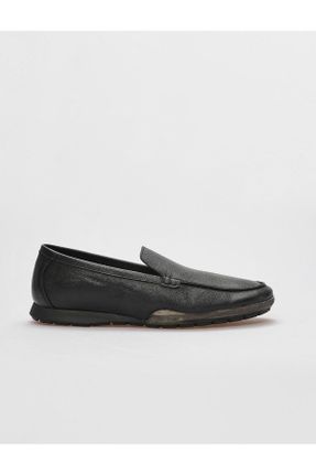 کفش کژوال مشکی مردانه چرم طبیعی پاشنه کوتاه ( 4 - 1 cm ) پاشنه ساده کد 796409614