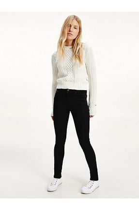 شلوار جین مشکی زنانه پاچه تنگ Tommy Hilfiger - کد 107398176