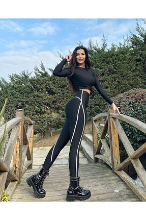ساق شلواری مشکی زنانه بافتنی lismina - کد 830356607