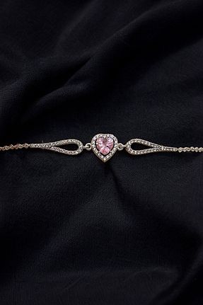 دستبند نقره صورتی زنانه 925 عیار ADA LİFE GÜMÜŞ - کد 835659522
