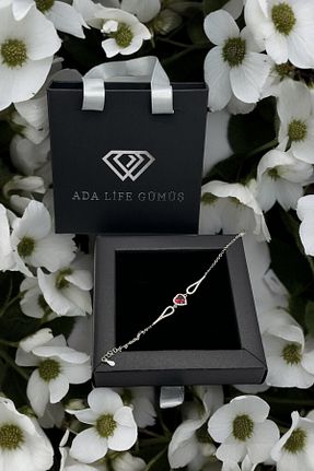 دستبند نقره قرمز زنانه 925 عیار ADA LİFE GÜMÜŞ - کد 835659535