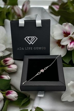 دستبند نقره صورتی زنانه 925 عیار ADA LİFE GÜMÜŞ - کد 835659522