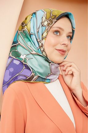 روسری بنفش پلی استر Levidor - کد 838513026