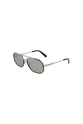 عینک آفتابی سبز مردانه 60 UV400 فلزی آینه ای هندسی کد 796635736