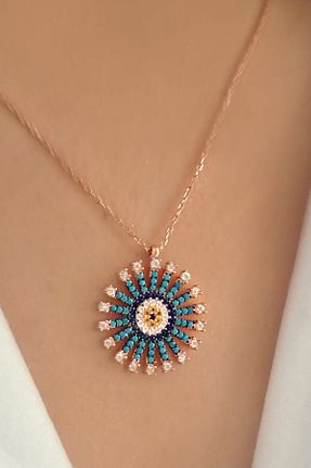 گردنبند نقره صورتی زنانه 925 عیار Siset Gümüş - کد 39180144