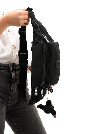 کیف کمری مشکی زنانه پارچه ای YOGII - کد 838511879