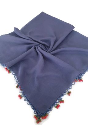 روسری آبی پنبه (نخی) 100 x 100 کد 183328419