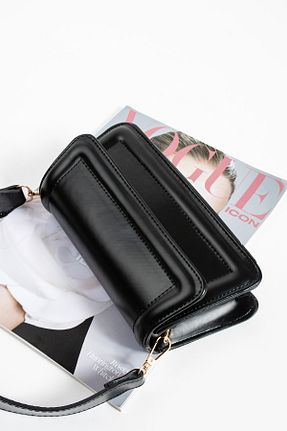 کیف دوشی مشکی زنانه چرم مصنوعی ESTUTE - کد 838543354