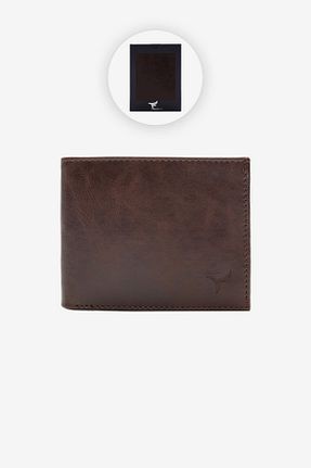 کیف پول قهوه ای مردانه ابعاد کوچک AC&Co / Altınyıldız Classics - کد 810330791