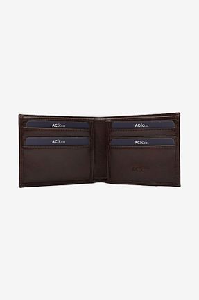 کیف پول قهوه ای مردانه ابعاد کوچک AC&Co / Altınyıldız Classics - کد 810330791