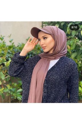 شال صورتی زنانه پنبه پلی استر ZAHRANUR HİJAB - کد 838558612