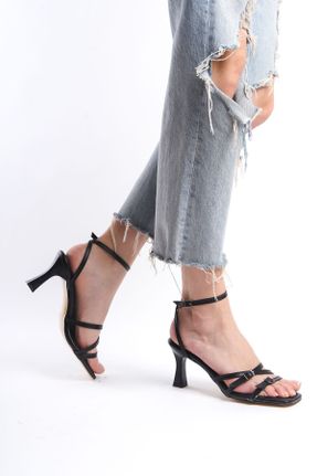 کفش پاشنه بلند کلاسیک مشکی زنانه چرم مصنوعی پاشنه نازک پاشنه متوسط ( 5 - 9 cm ) کد 810678250