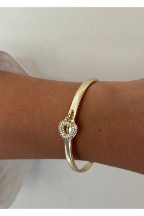 دستبند جواهر طلائی زنانه کد 838643346