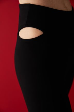 ساق شلواری مشکی زنانه بافتنی کد 468213770