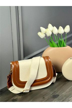 کیف دوشی قهوه ای زنانه چرم مصنوعی so much - کد 838678946