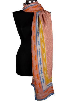 شال رنگی زنانه پلی استر Butik - کد 827778658