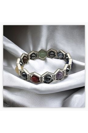 دستبند جواهر رنگی زنانه سنگ طبیعی Gift Selections - کد 789650132