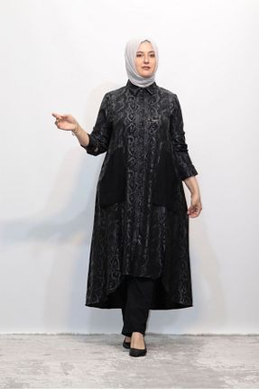 کلاه و ابایا مشکی زنانه جین Zey&Ka Butik - کد 828064609