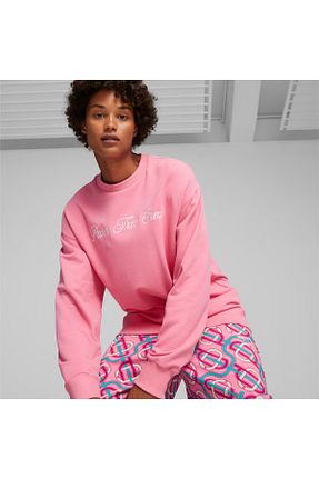 سوئیشرت صورتی زنانه ساده Puma - کد 838710927