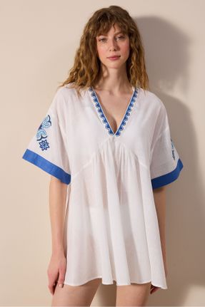 کیمونو سفید زنانه بافتنی کد 831839621