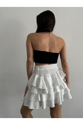 دامن سفید زنانه ساده Butik - کد 836311072