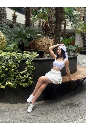 دامن سفید زنانه بافتنی Ne10Sport - کد 838658869