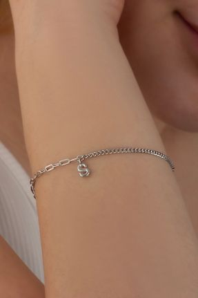 دستبند نقره سفید زنانه 925 عیار Lieza - کد 838722963