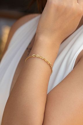 دستبند طلا زرد زنانه 14 عیار Cenova Jewelry - کد 762334311